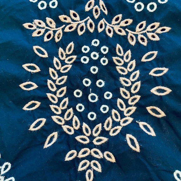 Banana Republic Navy Blue Embroidered Sleeveless Top - Picture 5 of 6